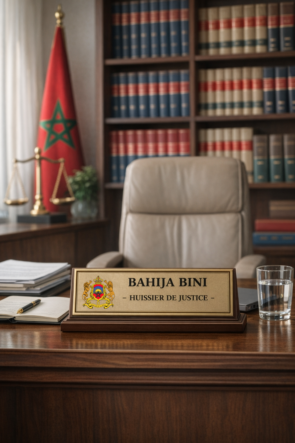 Mme Bahija Bini, Huissier de Justice
